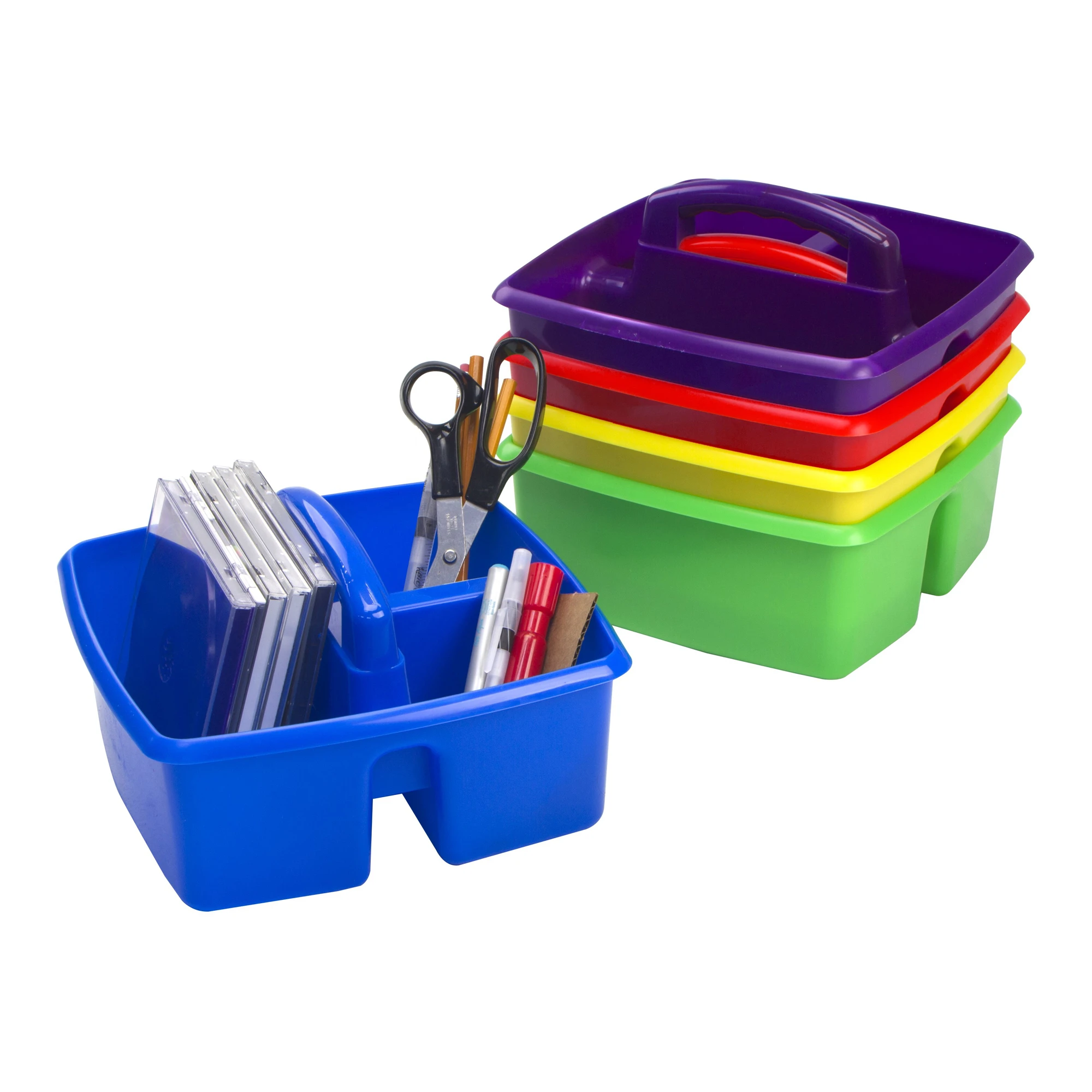 Storex Small Craft Caddy - Assorted Colours (5 Pack) - Image 1